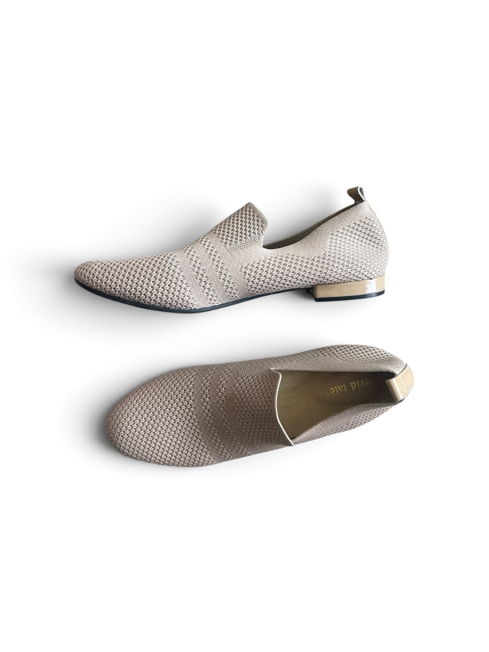 David Tate  Women’s Slip-On Knit Shoe —Taupe 9